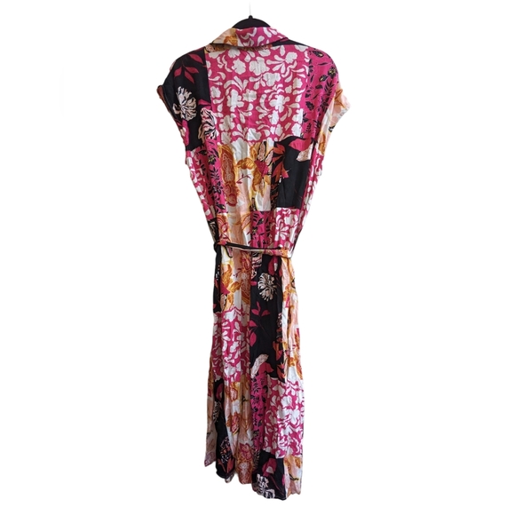 Yest Button Front Floral Midi Dress - Picture 2 of 8